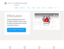 Tablet Screenshot of effectuation.org